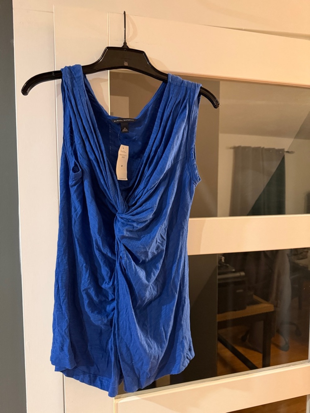 Banana Republic Draped V-Neck Camisole in Royal Blue